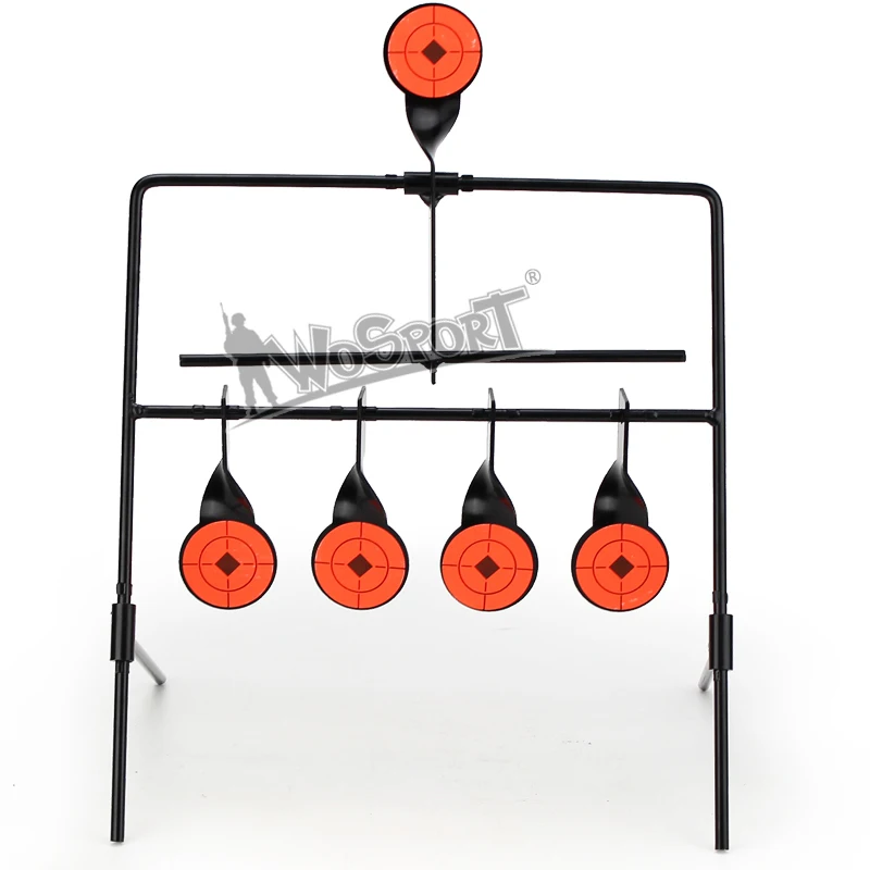 WoSporT 5-Plate Reset Shooting Target тактическая Металлическая стальная Рогатка BB gun страйкбол