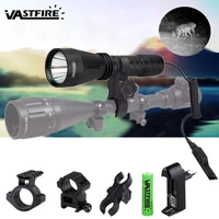 10w ir 940nm infrared night vision hunting flashlight led outdoor tactical weapon torch18650charger3rifle scope mountswitch