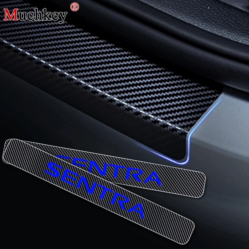 Автомобильный Стайлинг для Nissan Sentra X-Trail углеволоконная виниловая Стикеры порога