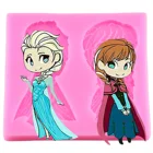 Силиконовая форма сделай сам, холодные красивые девушки, помадка, торт, инструменты для украшения свадебной вечеринки, кухонные инструменты