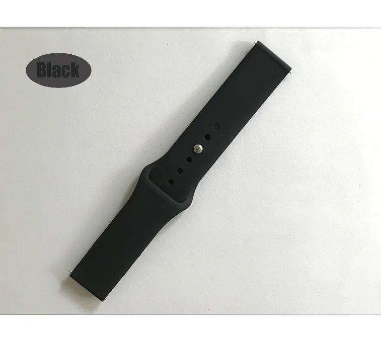 black Силиконовый ремешок для часов Huami Amazfit Bip браслет на запястье ремешок для часов браслет для amazfit pace stratos gtr 47 мм ремни - Цвет: black