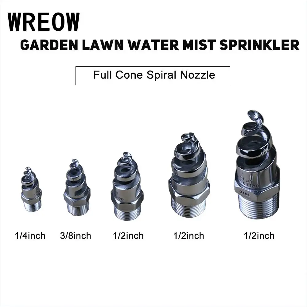 Полный конус электронная спиральная насадка сопло из нержавеющей стали для