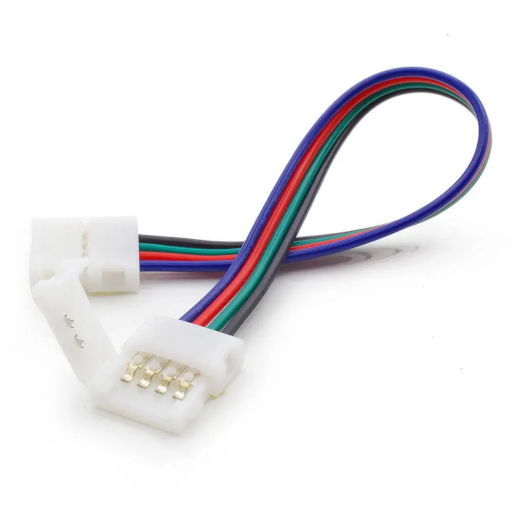 1 шт. 2Pin 4pin 8 мм 10 RGB один цвет Пайки PCB к кабель адаптер для 3528 5050 led светильник|led rgb