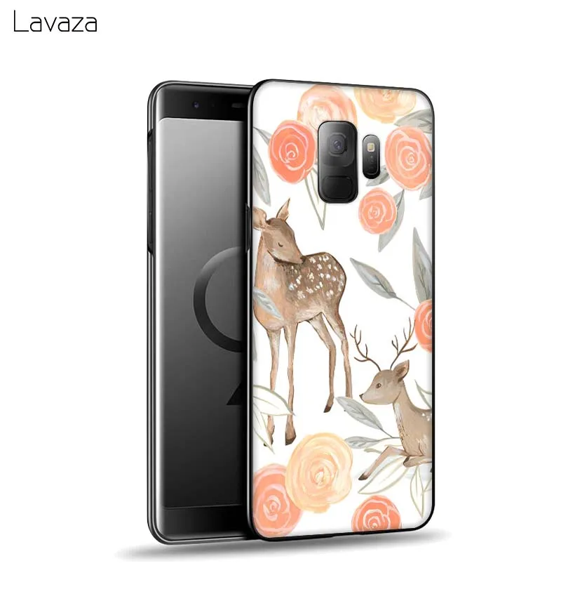 Lavaza Animal Deer Soft Case for Galaxy A3 A5 2016 2017 A6 plus A7 A8 A9 J6 2018 A10 30 40 50 70 |