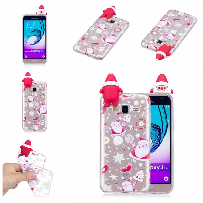 Christmas Doll Gift Phone Soft TPU Silicone Case Cover Hull Shell Coque Fundas for Samsung Galaxy J3 J5 J7 2016 J310 J510 J710 |