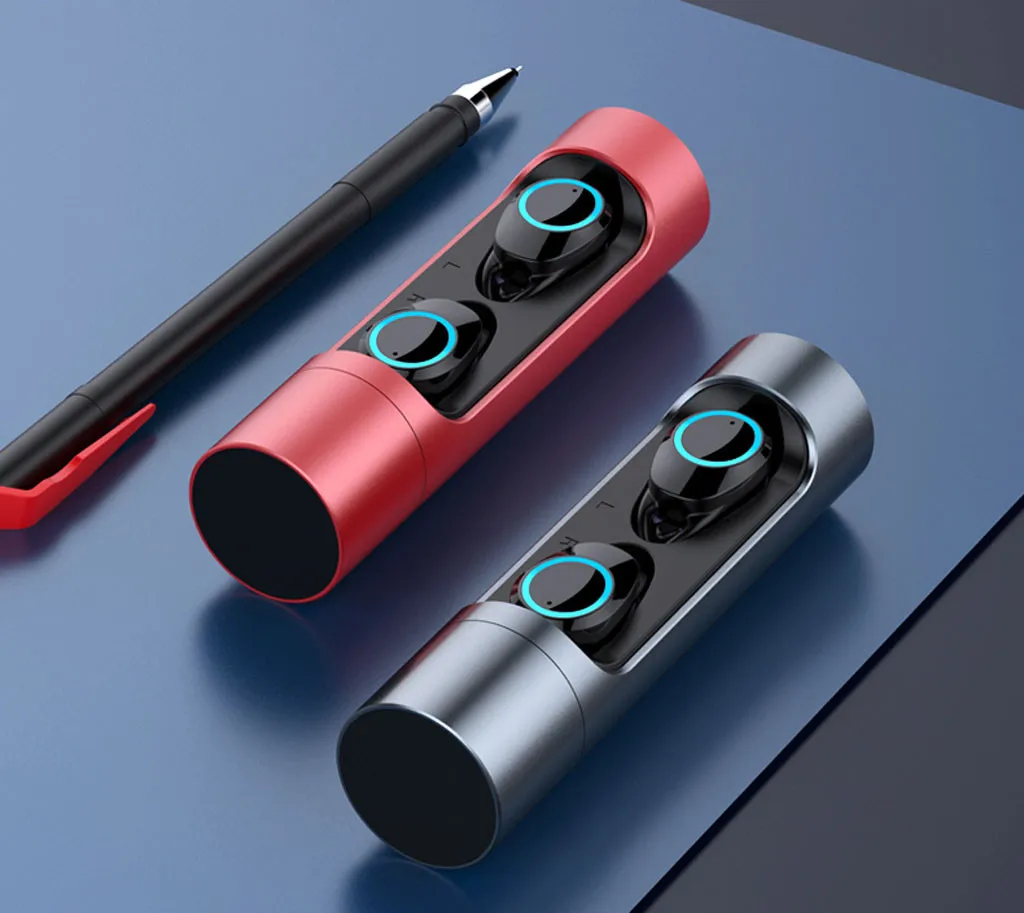 Металлическая Bluetooth 5,0 бинауральная беспроводная гарнитура, Спортивная беспроводная гарнитура, игровая bluetooth-гарнитура для huawei samsung 42