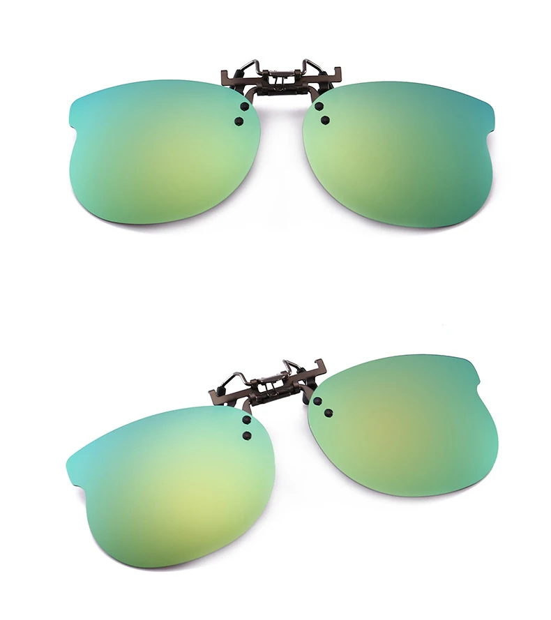 Для мальчиков и девочек, Поляризованные, пристегиваемые солнцезащитные очки, солнцезащитные очки для рыбалки, ночью анти-УФ, для вождения для рыбалки, выполненные в двух стилях солнцезащитные очки зажимы зеркало UV400 ZB-69 - Цвет линз: 8