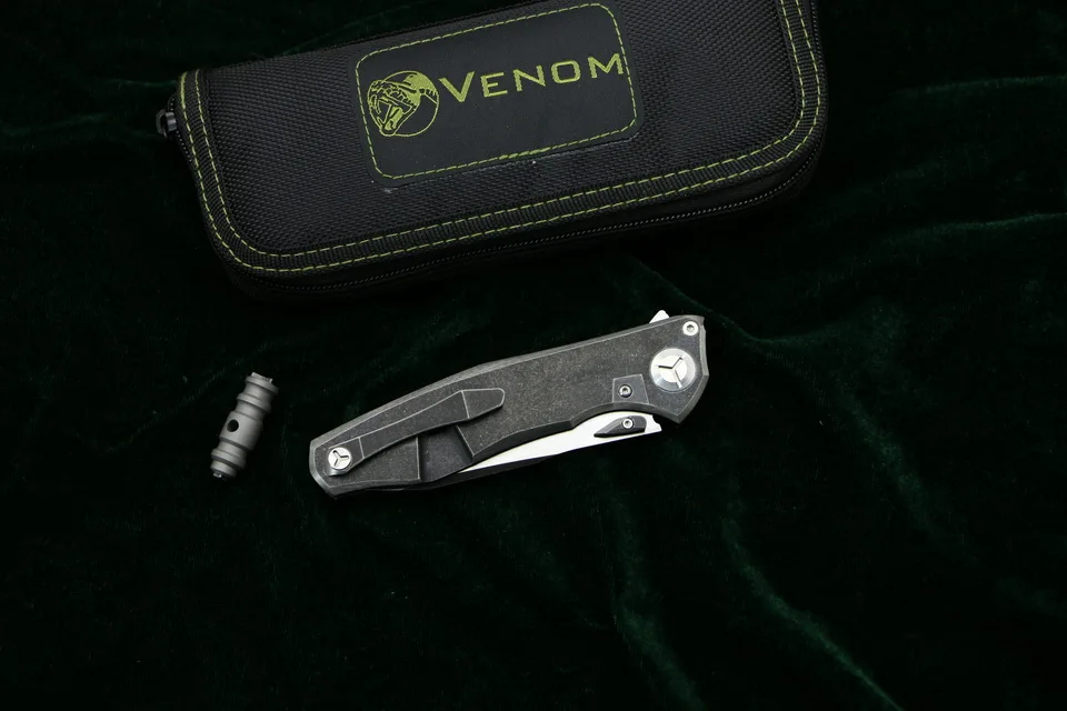 Титановый нож Kevin John VENOM 4 Wing s35vn TC4 складной походные охотничьи карманные кухонные
