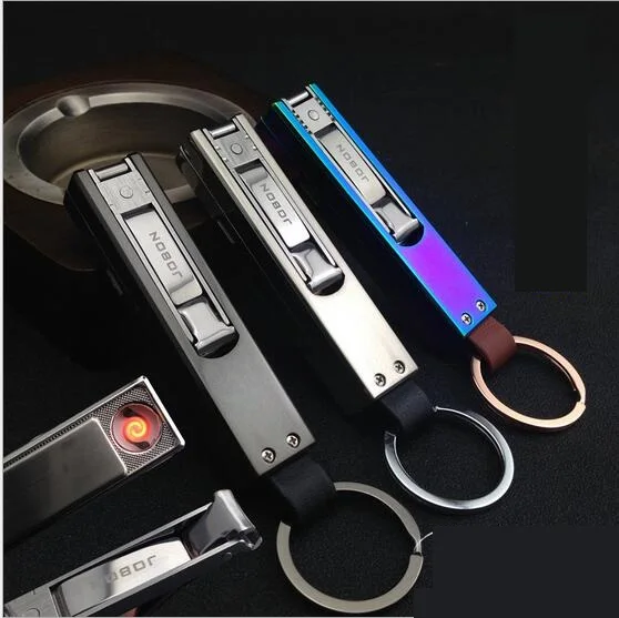 Зажигалка Jobon с USB зарядкой ветрозащитная креативная многофункциональная