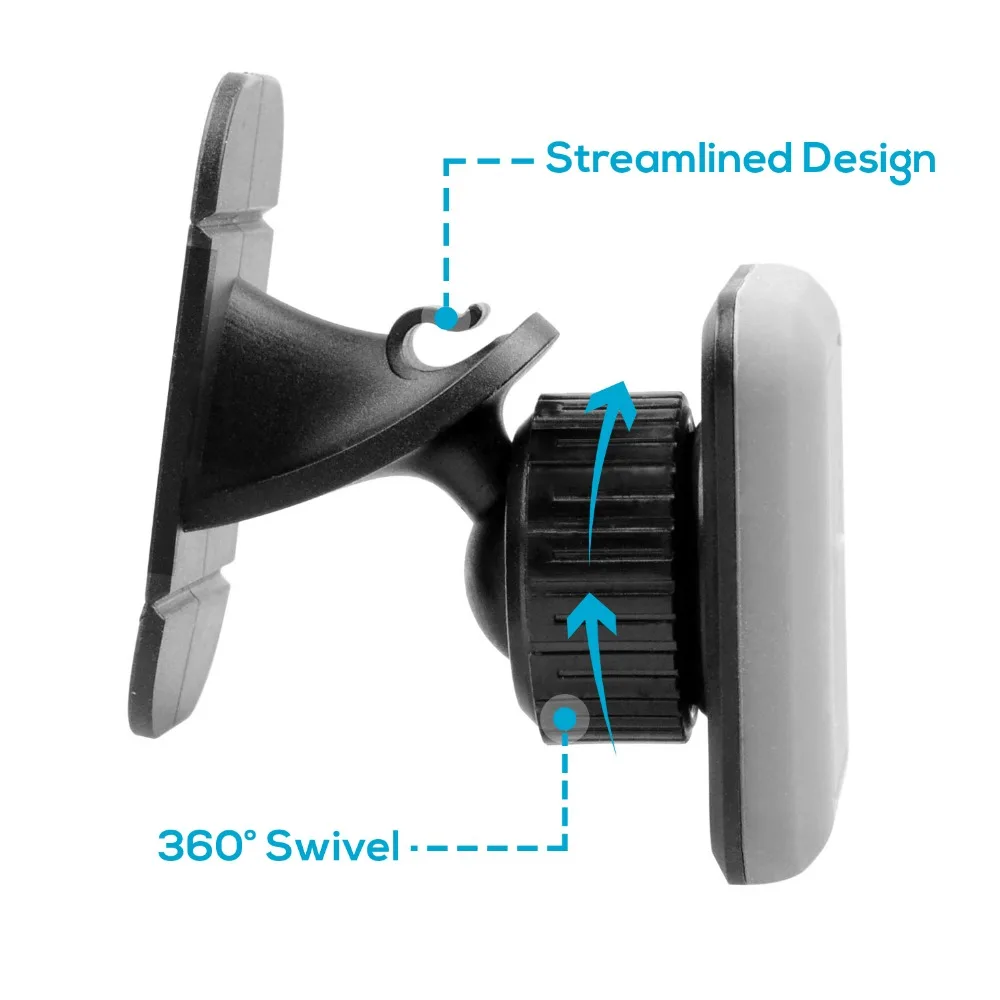 APPS2Car Magnetic Dash Car Mount with Bendable Base 3M Adhesive Dashboard Windshiled Cell Phone Holder for iPhone Android Phones |