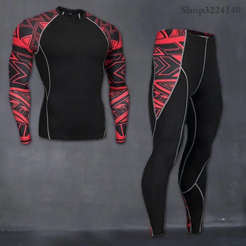 Мужская футболка с длинным рукавом для бодибилдинга термокомпрессионная