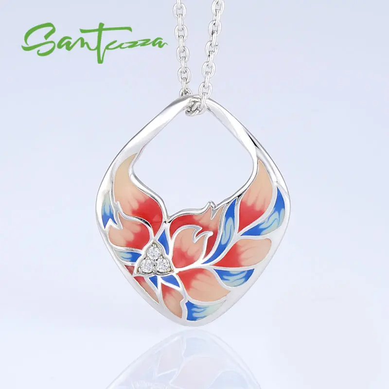 Подвеска подходит для ожерелья цепь женщин яркий эмалированный с цветами кулон