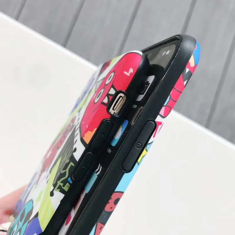 Модный чехол для мобильного телефона с мультяшным рисунком Apple iphone 6 6s 7 8 Plus X XR XS MAX