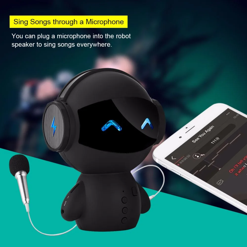 M10 Интеллектуальный стерео робот Bluetooth динамик шумоподавление громкой связи банк