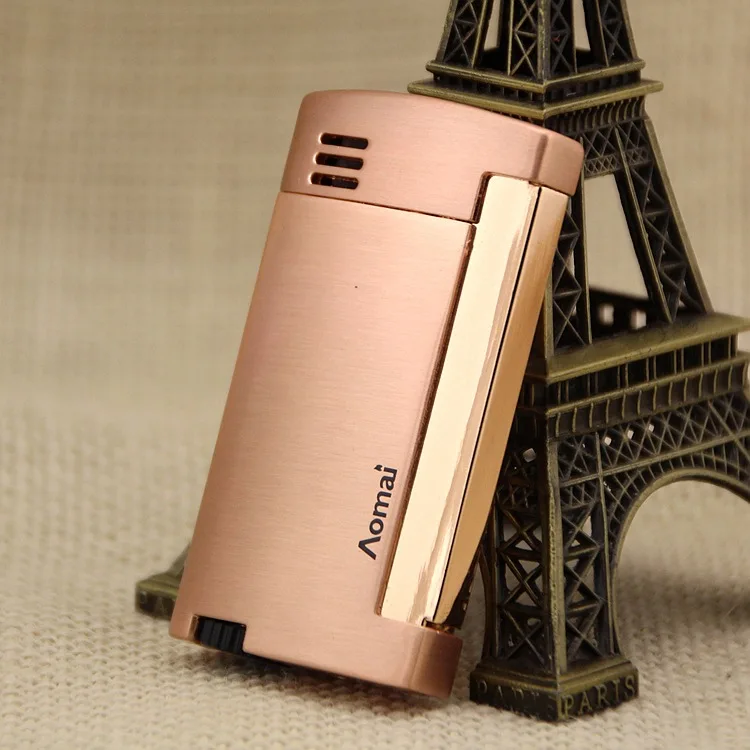 Ветрозащитная Зажигалка для сигар портативная металлическая Светоотражающая