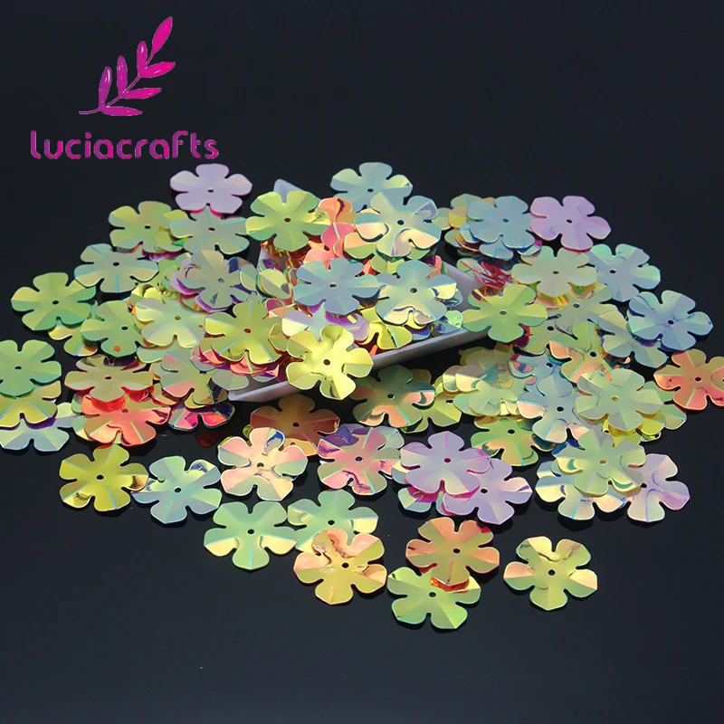 Lucia crafts 20 г/лот свободные тесьма с пайетками для шитья вечерние свадебные украшения Для женщин аксессуар для одежды Сделай Сам D0207