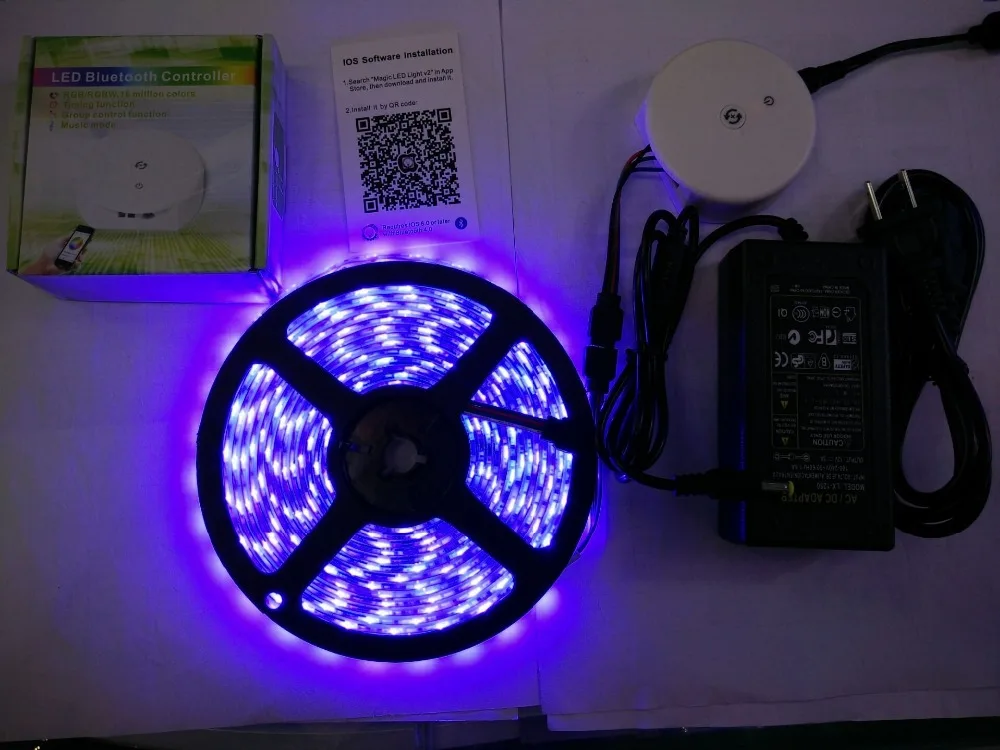 Гибкая светодиодная лента 5 м/рулон 300 светодиодов RGBW/RGB SMD 5050 + НЛО IOS и Android Bluetooth