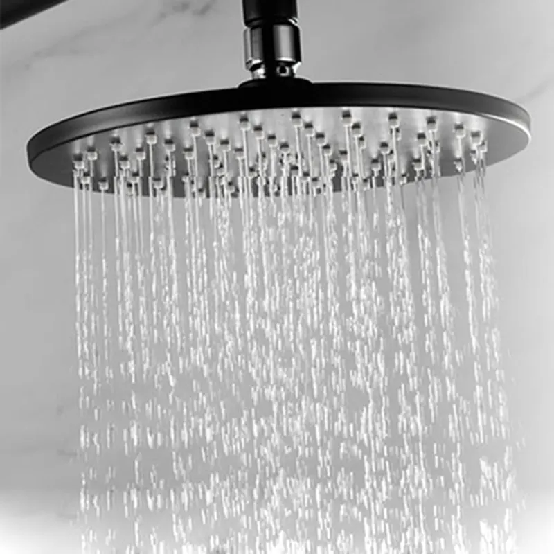 Смеситель для душа в ванную комнату черный/хромированный термостатическая