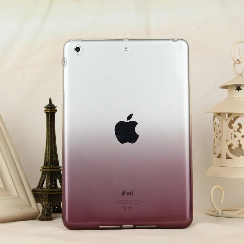 Black Для Apple ipad 2 3 4 Мягкий силиконовый чехол Красочный прозрачный чехол из материала tpu Coque для ipad 2 ipad 3 ipad 4 Чехол защитный прозрачный чехол - Цвет: Black