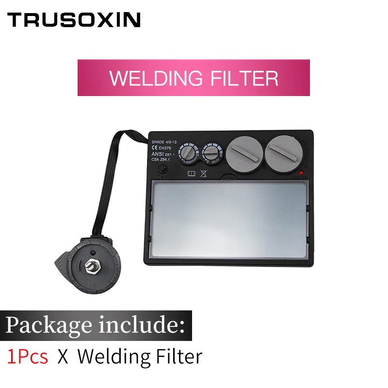 Welding Filter Солнечная Автоматическая затемненная/затеняющая шлифованная/полированная TIG MIG MMA дуговая Сварочная маска/шлем/сварочные очки для сварщика - Цвет: Welding Filter