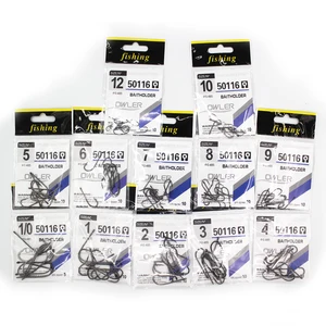 30 шт.лот, рыболовный крючок 50116, черный, рыболовный крючок, Мормышка, большой крючок, 92247 нарезанный хвостовик, собственные стальные крючки 12 #-10 # owner