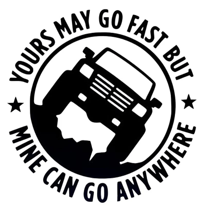 15 см * 4X4 креативный ваш может быстро пойти мой куда угодно смешные