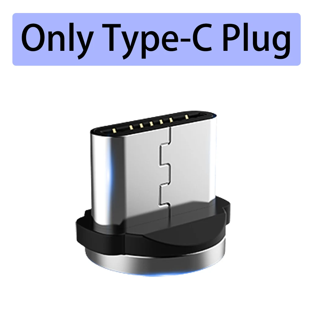 CASEIER Магнитный Micro USB кабель для iPhone X 8 7 6 6s Plus 5 для Android type C планшет Цифровое Зарядное устройство Быстрая зарядка кабель - Цвет: For Type C Plug