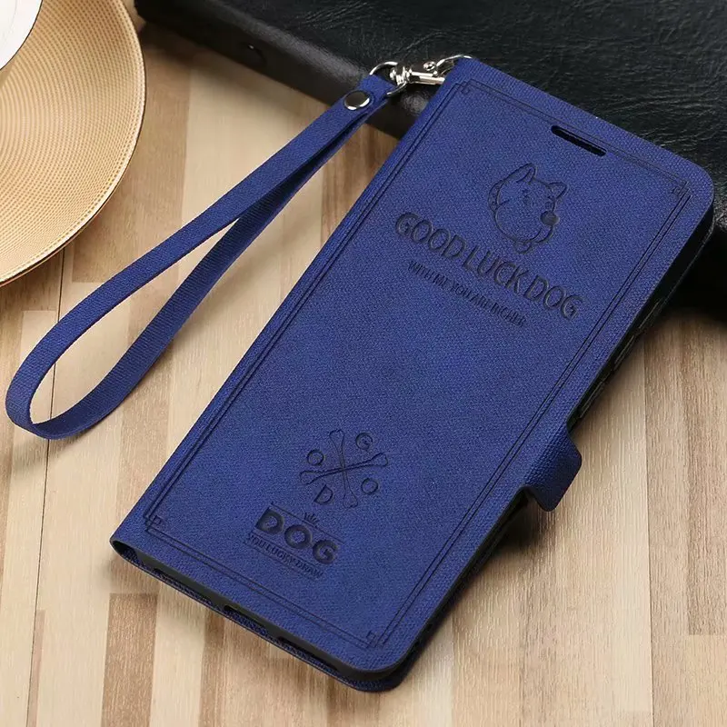 Blue Dog Магнитный чехол с мультипликационным принтом для Xiao mi Red mi K20 Pro mi 9T Pro mi 9 Red mi Note 7 Pro Чехол-книжка кожаный чехол для телефона s On mi 9 SE mi MAX 3 - Цвет: Blue Dog