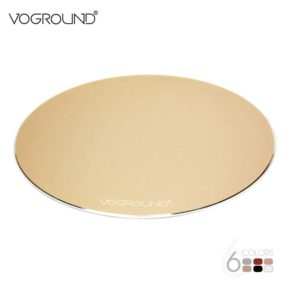 Voground 6 цветов игровой Мышь Коврики творческий металл Pad круг алюминиевый сплав