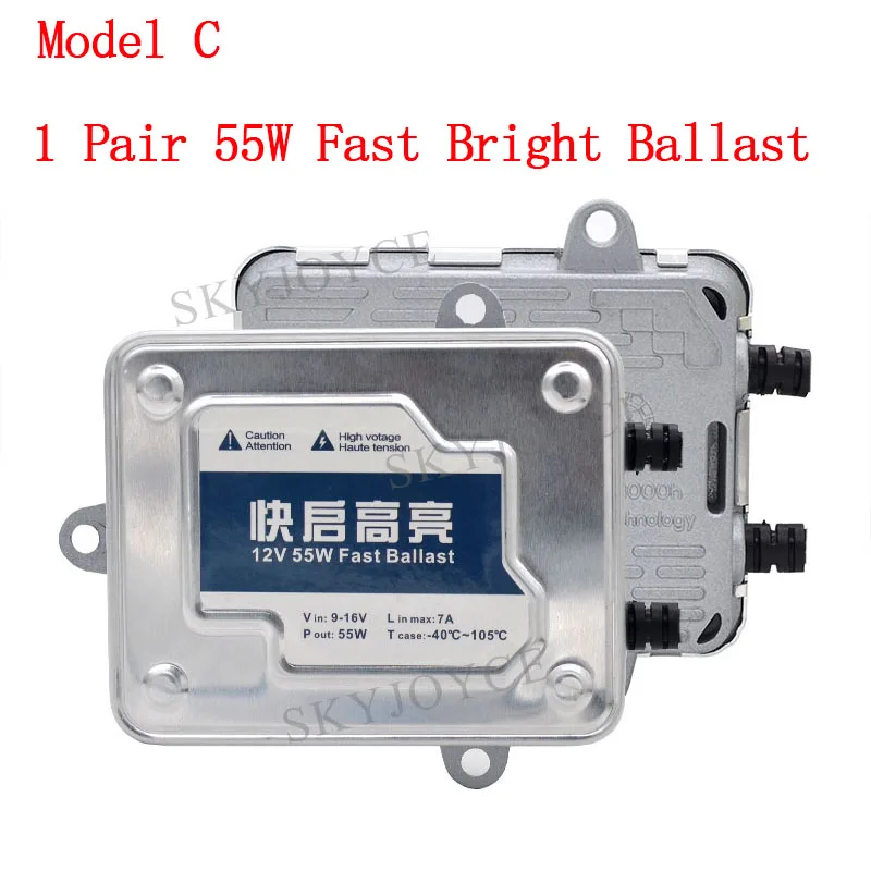 SKYJOYCE AC 55 Вт Быстрый яркий ксенон H4 биксенон Cnlight HID комплект фар 4300K H4-3 Лампа 6000K