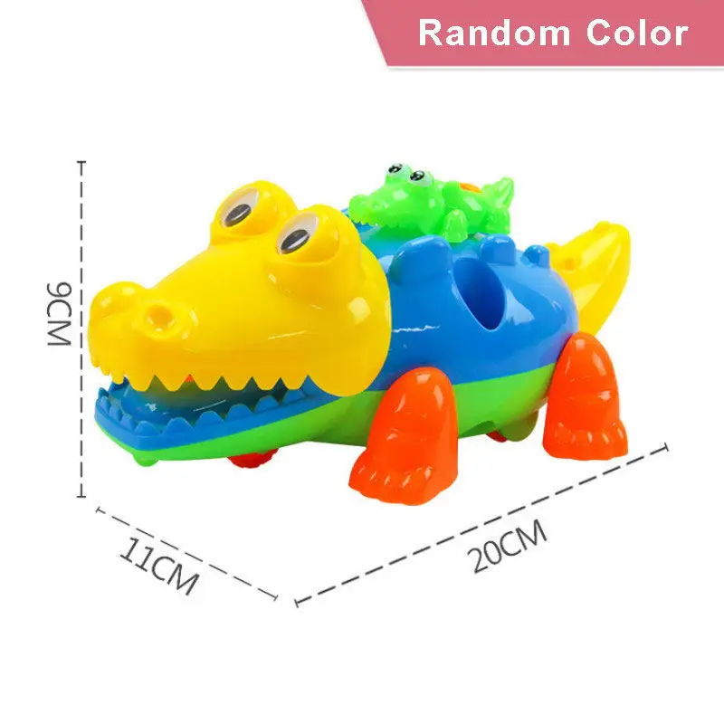 crocodile Раннее Обучение Образование винт DIY Гайка Группа установленная пластиковая 3D головоломка разбираемый мотоцикл вертолет Tyrannosaurus игрушка Rex - Цвет: crocodile