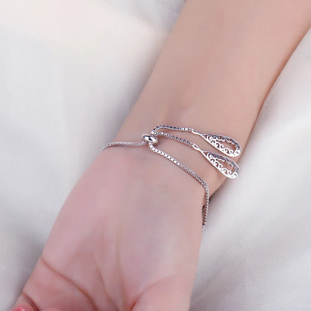 JewelryPalace благоприятный облако гравировкой черной эмалью Коббл камень дорожки 925
