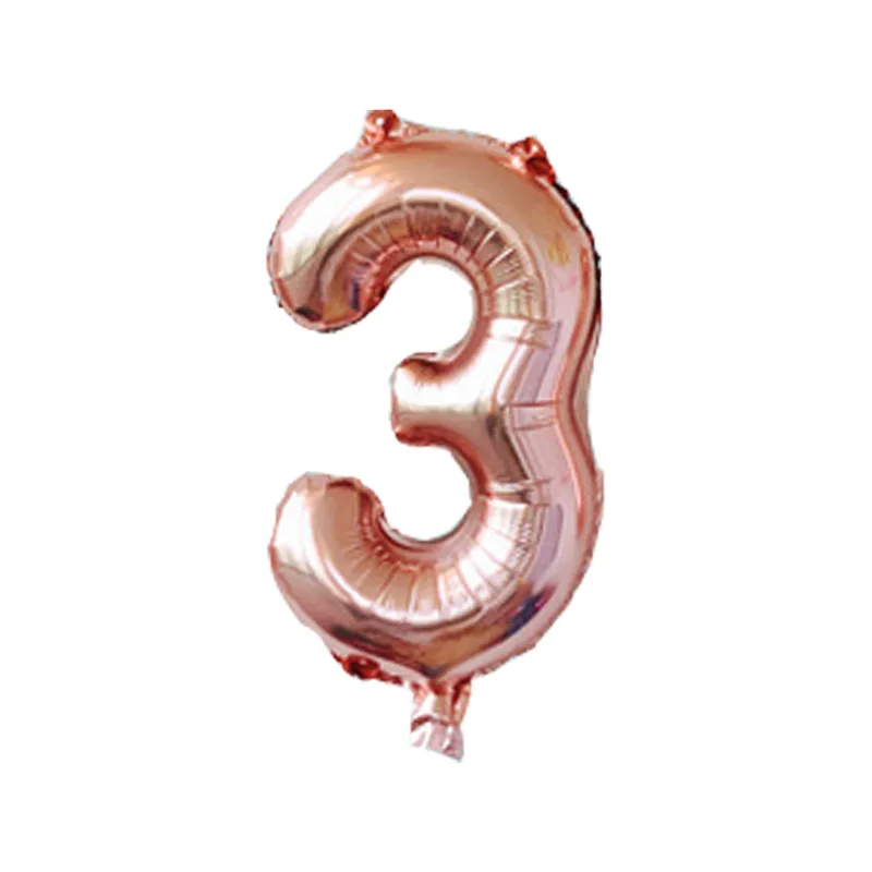HEY FUNNY 50pcs 16inch Champagne Foil Balloon Large Helium Number 'ɰ-9'' Balloons Birthday Party Wedding Decor Supplies | Дом и