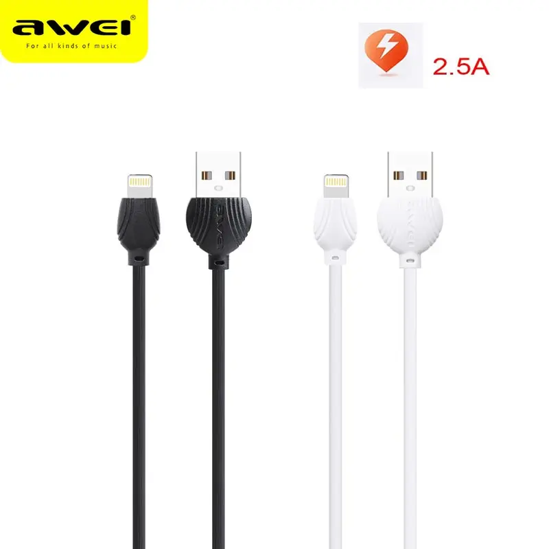 Кабель для передачи данных Awei 2.5A безопасная и быстрая линия зарядки быстрой