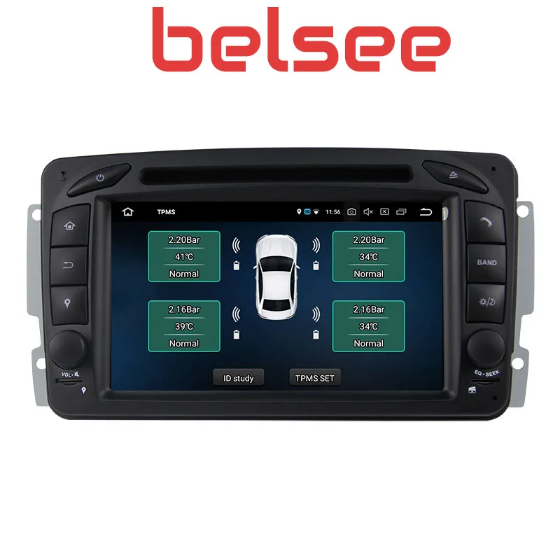 Автомагнитола Belsee Android 10 0 2 Din радио головное устройство Авторадио для Mercedes Benz CLK