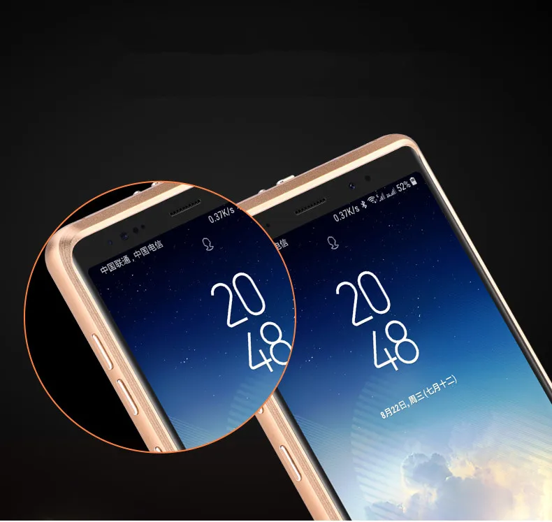 Для samsung Galaxy Note 9 чехол Роскошный металлический алюминиевый бампер крышка из углеродного волокна Защитные чехлы для samsung Galaxy Note 8 чехол