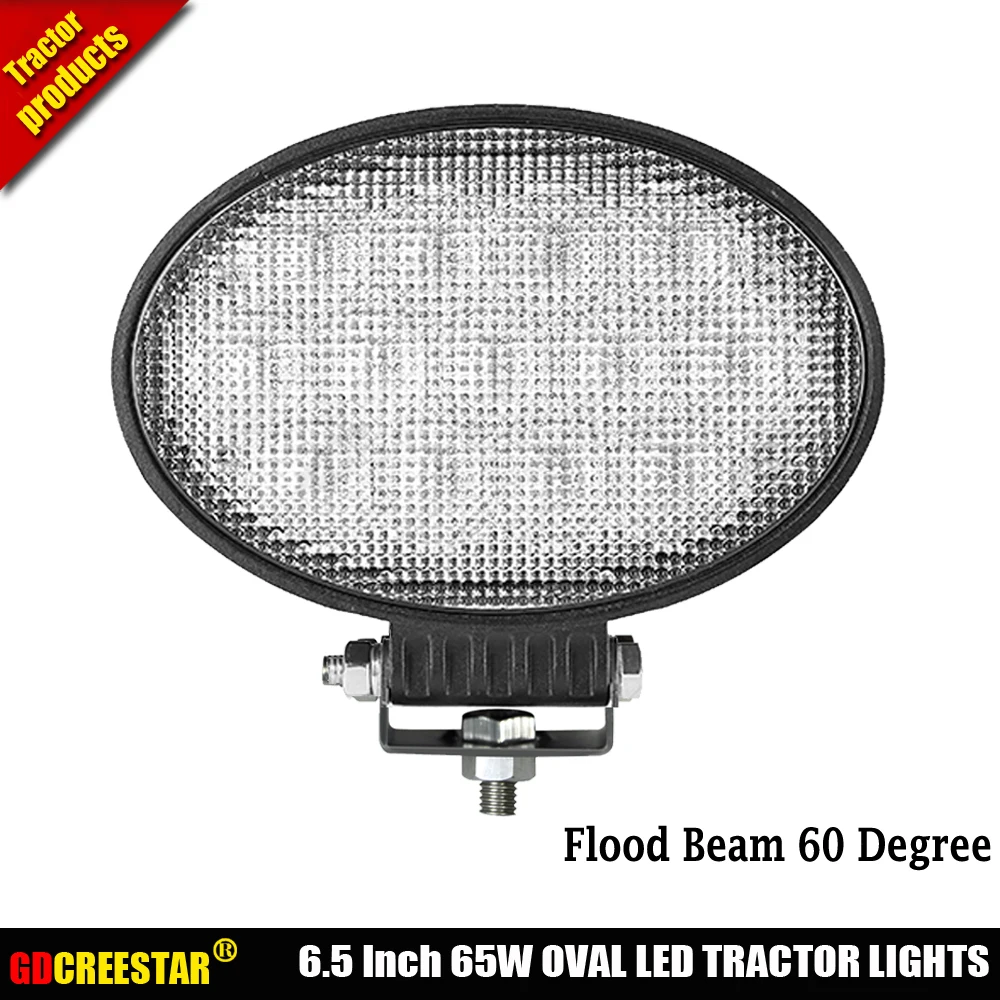 Овальные 65 Вт светодиодные фары рабочего освещения для трактора 12 В 24 точечный