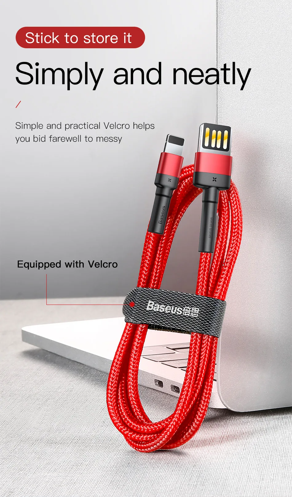 Baseus 2.4A USB кабель обновленный Реверсивный кабель для быстрой зарядки для iPhone X Xs 8 7 iPad мини мобильный кабель для зарядки телефона шнур для передачи данных