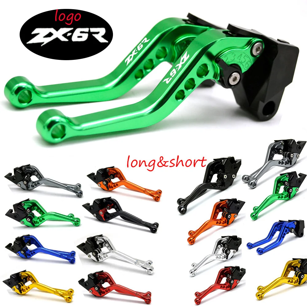 Короткие и длинные рычаги тормозной муфты с ЧПУ для Kawasaki ZX6R ZX 6R 2000 2004|Рычаги