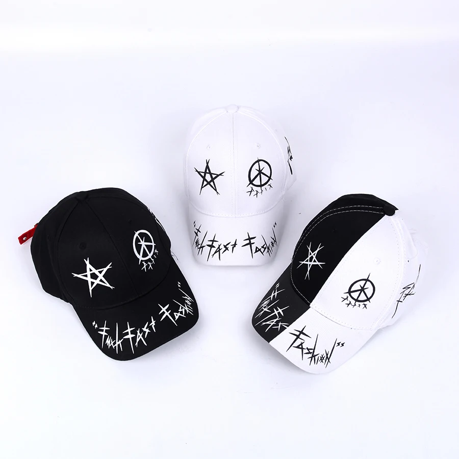 

New Baseball Caps For Women Adjustable Cotton Polyester Star Print Baseball Hats Men Women Snapback Hip Hop Hat Unisex Hat