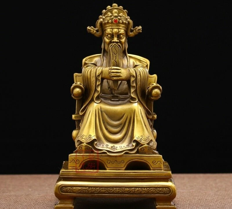 Китайский Миф Статуэтка длинноwang blessding Dragon King божества Будды|Статуи и скульптуры|
