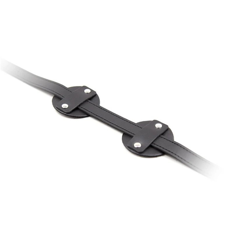 Регулируемая Маска из искусственной кожи на поясе повязка глаза сексуальные