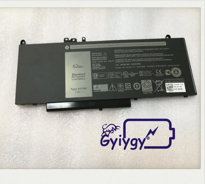 Аккумулятор для ноутбука новый аккумулятор R0TMP Dell Latitude E5450 E5550 E5570 E5270 3150 ROTMP WTG3T 7 6 в