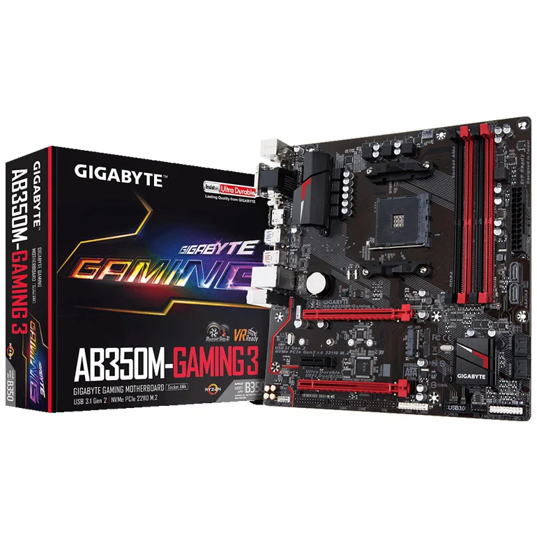 Оригинальная новая настольная материнская плата для Gigabyte GA AB350M Gaming 3 B350 Socket AM4 DDR4
