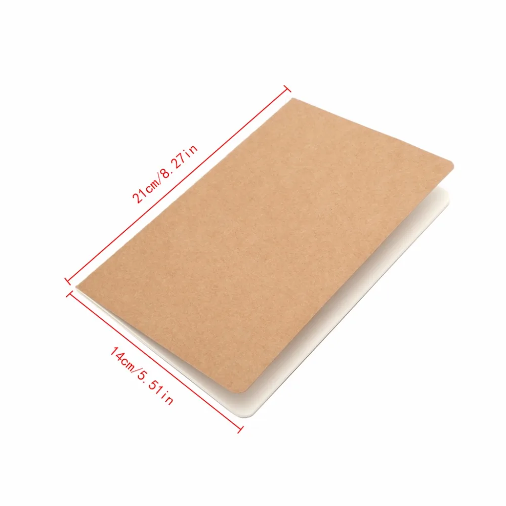 

A5 Kraft Paper Journal Diary Note Book Blank Page Stationery Graffiti Planner