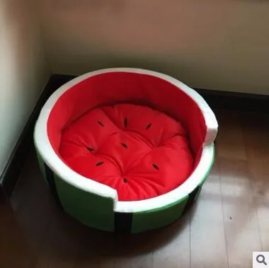 Домашняя кровать для собак и кошек в форме арбуза|pet house|house fordog bed |
