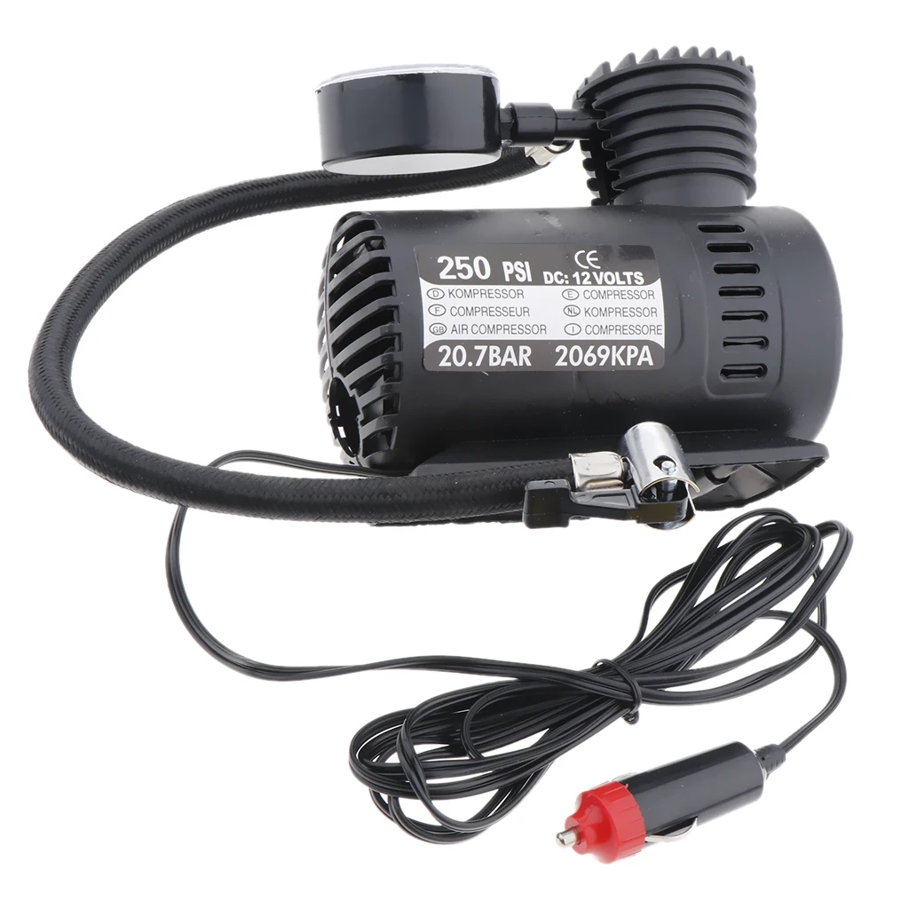 300 PSI 12V Портативный Автомобильный Электрический насос для надувного Насоса