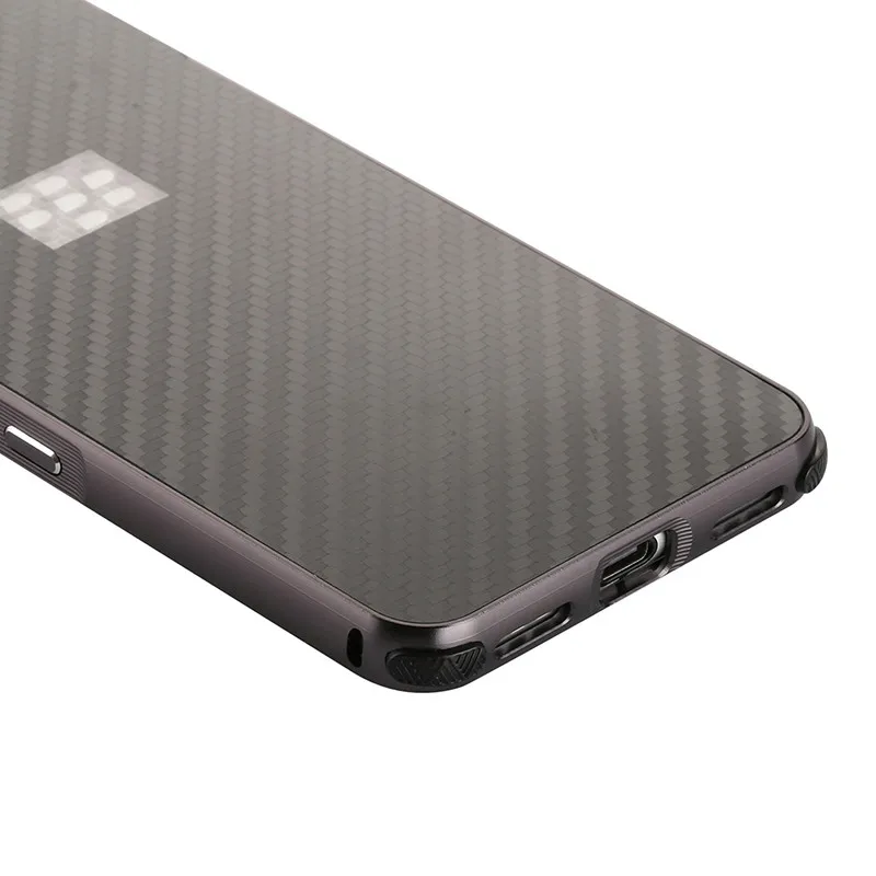 Роскошный Металлический Чехол-бампер для Blackberry KEYone чехол 2 в 1 Pull& Push из углеродного волокна чехол для телефона Blackberry Keyone Key One чехол