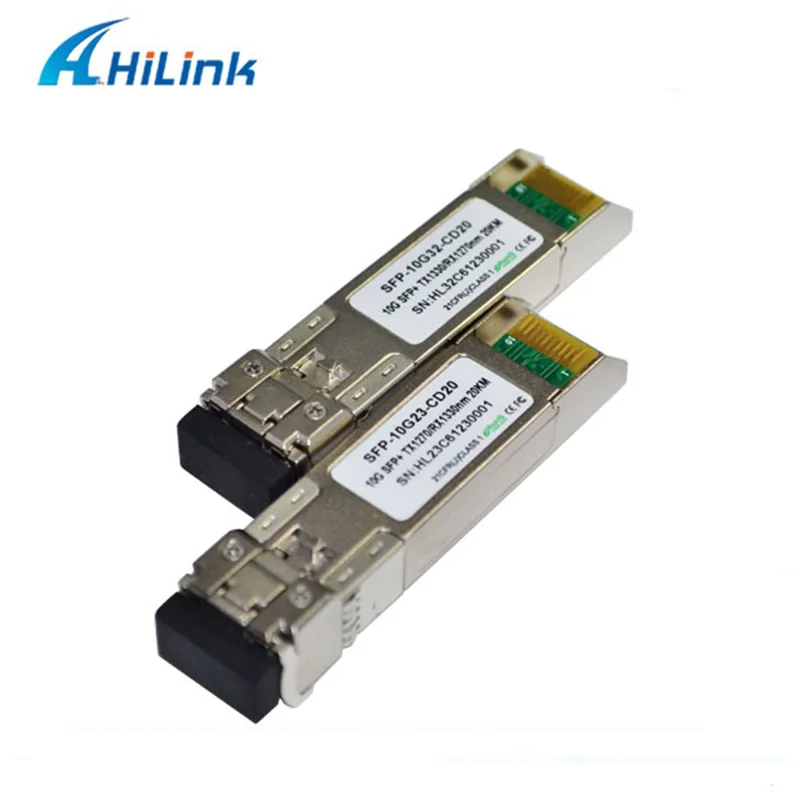 Одиночное волокно WDM 10G 1270 нм/1330 нм 20 км DOM BiDi SFP+ LC