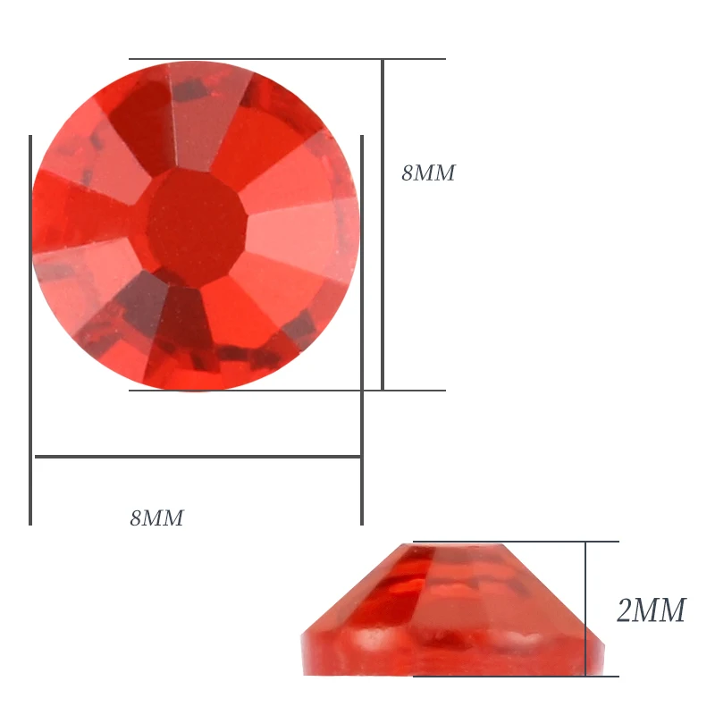 Горный хрусталь аксессуары 3D дизайн ногтей Стразы ss3 ss4 ss5 ss6 ss10 ss12 ss16 ss20 ss30 ss34